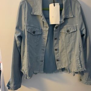 New Baci distressed denim jacket